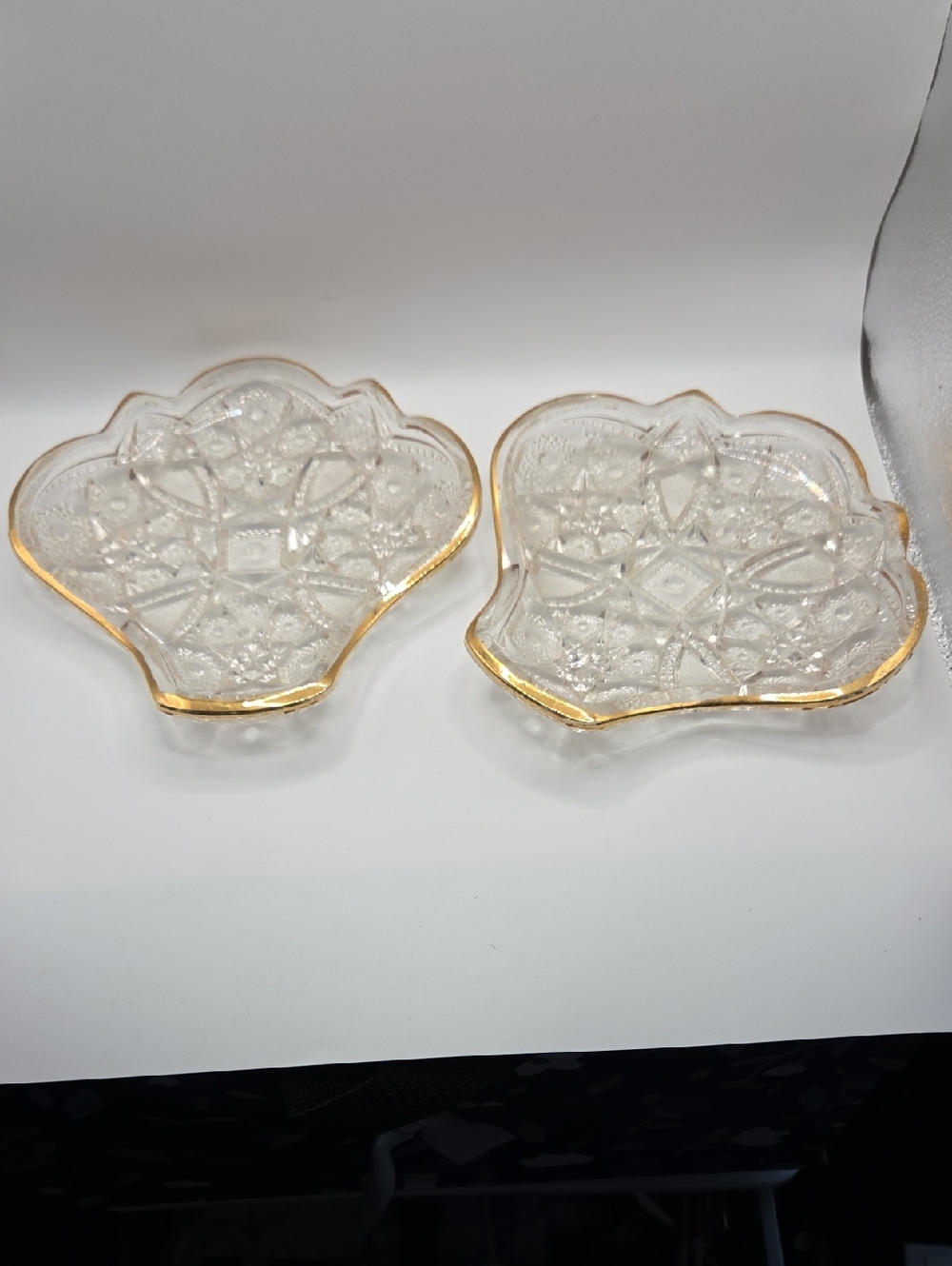Mckee Glass Relish Or Candy Dish Very Old Set Of 2